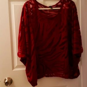 Maroon top